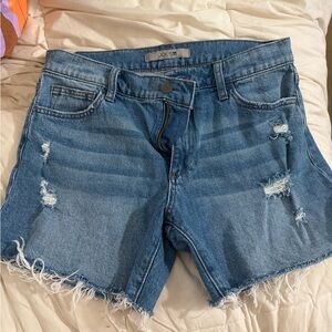 Joe's Jeans Blue Distressed Frayed Hem Women's Shorts